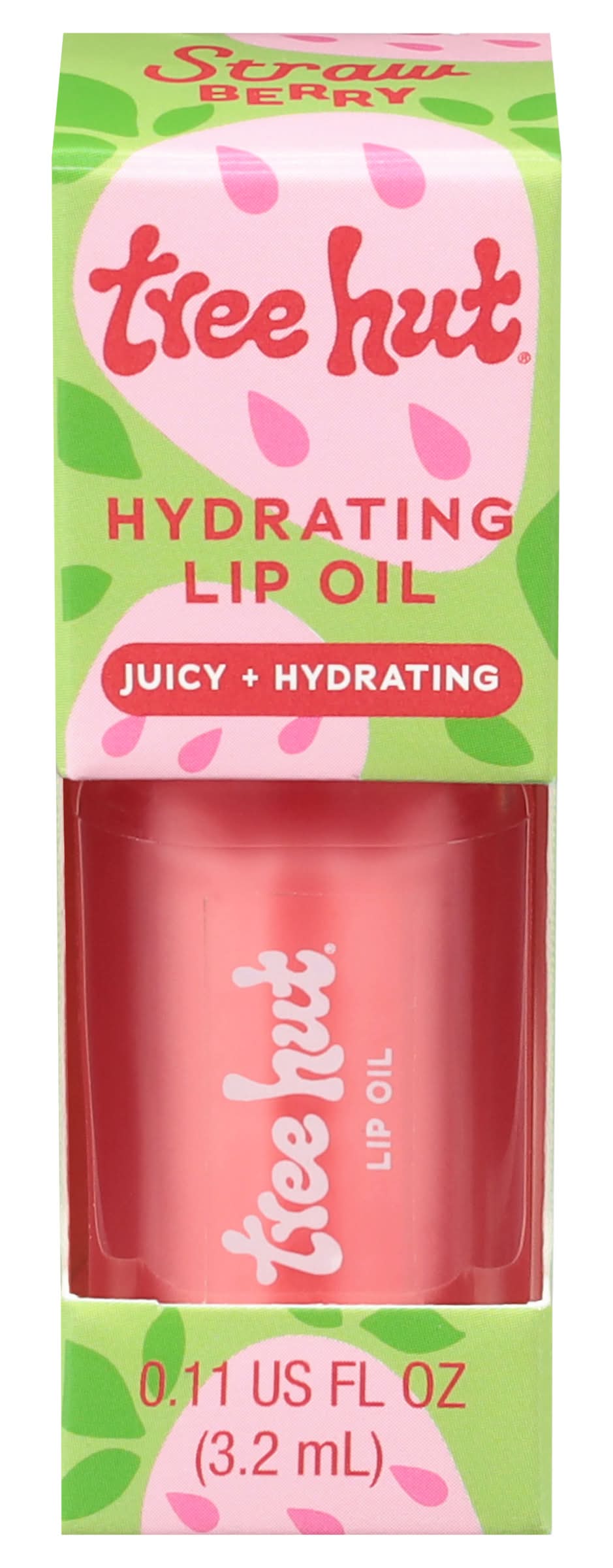 Tree Hut Juicy + Hydrating Lip Oil, Strawberry (0.11 fl oz)