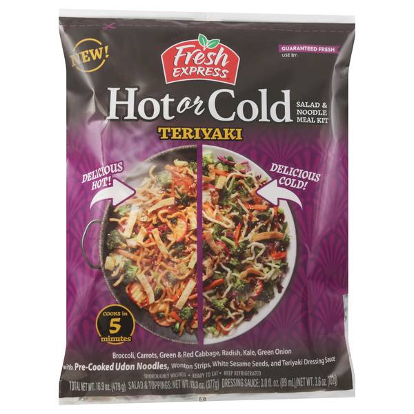 Fresh Express Hot Or Cold Teriyaki Salad & Noodle Meal Kit