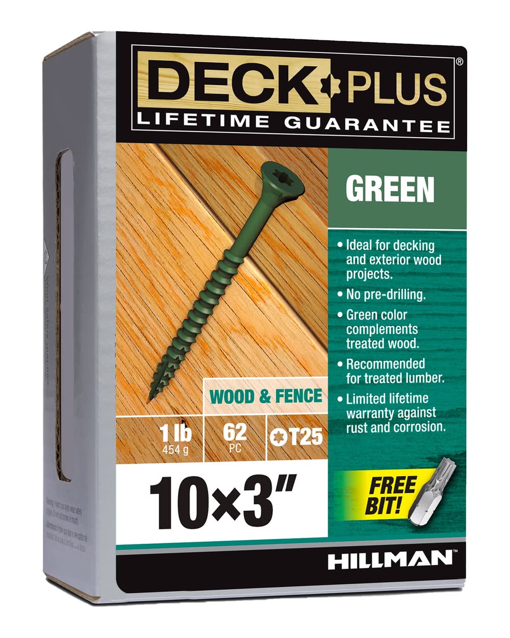 Deck Plus #10 x 3-in Wood to wood Deck Screws ( 62 -Per Box )