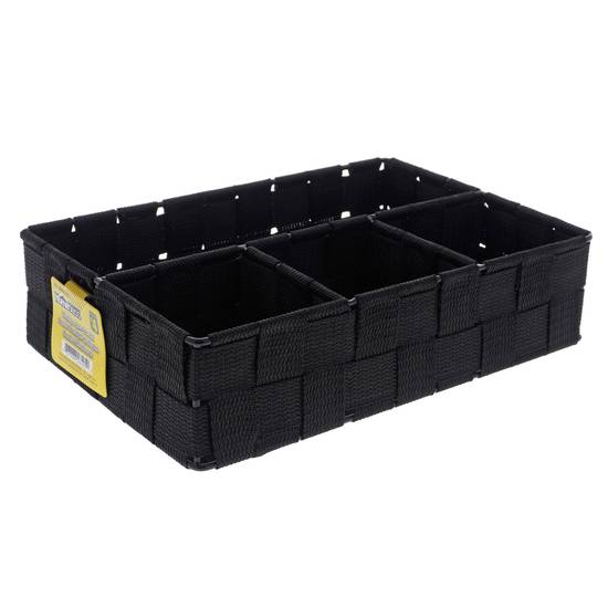 # Rect. Wire Frame Strap Basket W/Dividers (25.5X17.5X6.5CM)