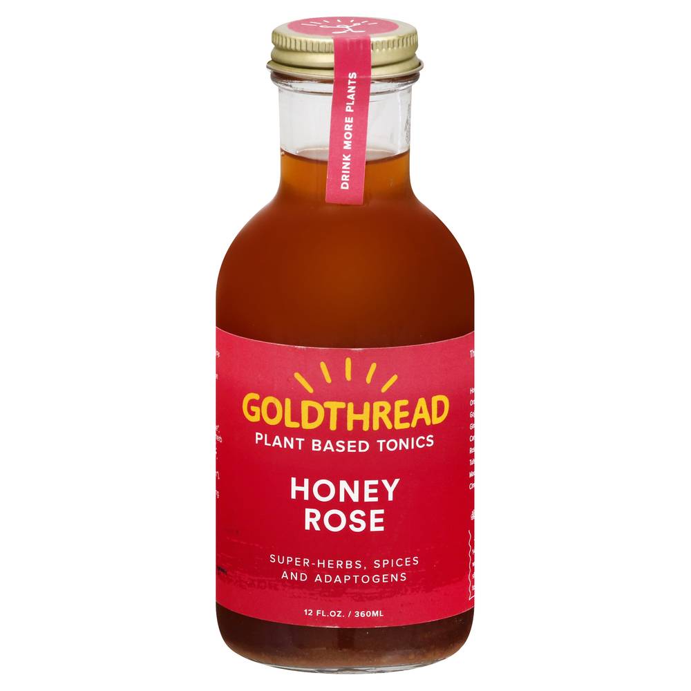 Goldthread Plant Based Honey Rose Tonics (12 fl oz)