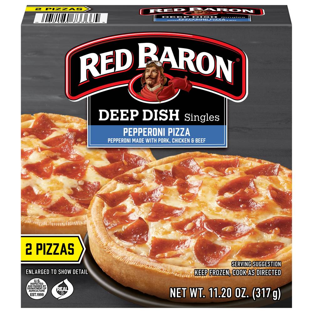 Red Baron Deep Dish Singles Pizza (pepperoni)