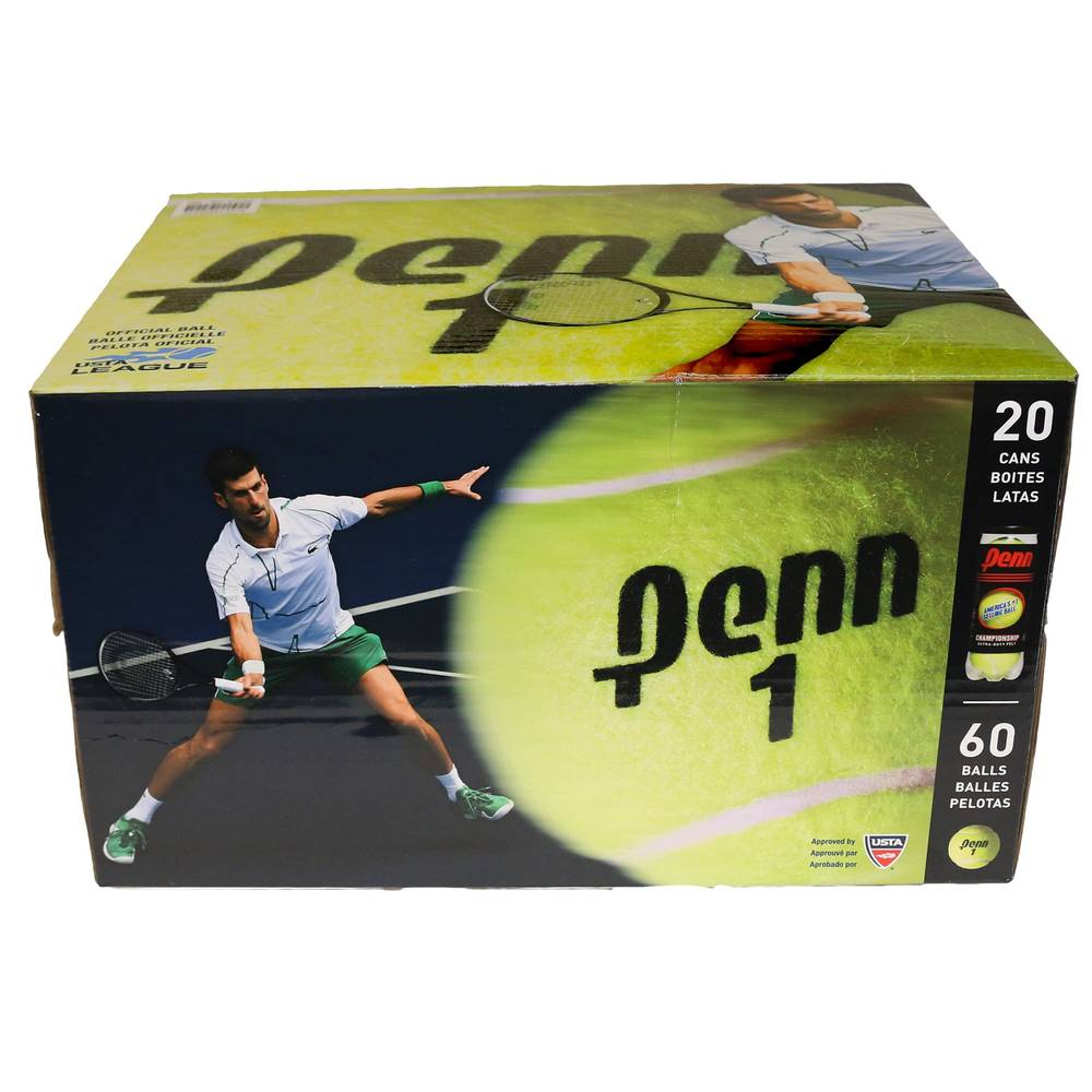 Penn – Ensemble De 60 Balles De Tennis Championship