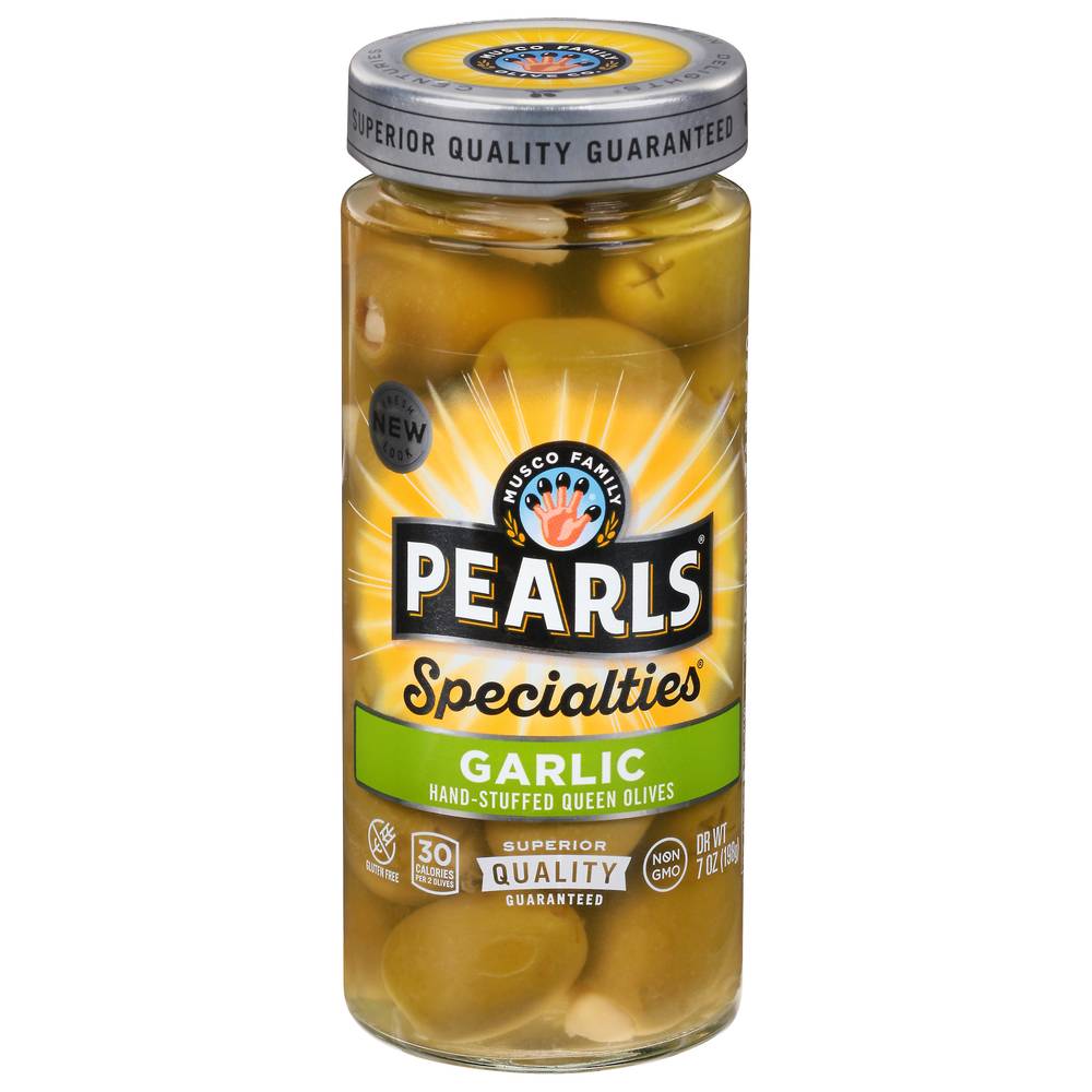 Pearls Stuffed Spanish Queen Olives (garlic)