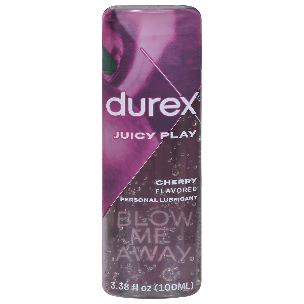 Durex Juicy Play Cherry Flavored Personal Lubricant (3.38 fl oz)