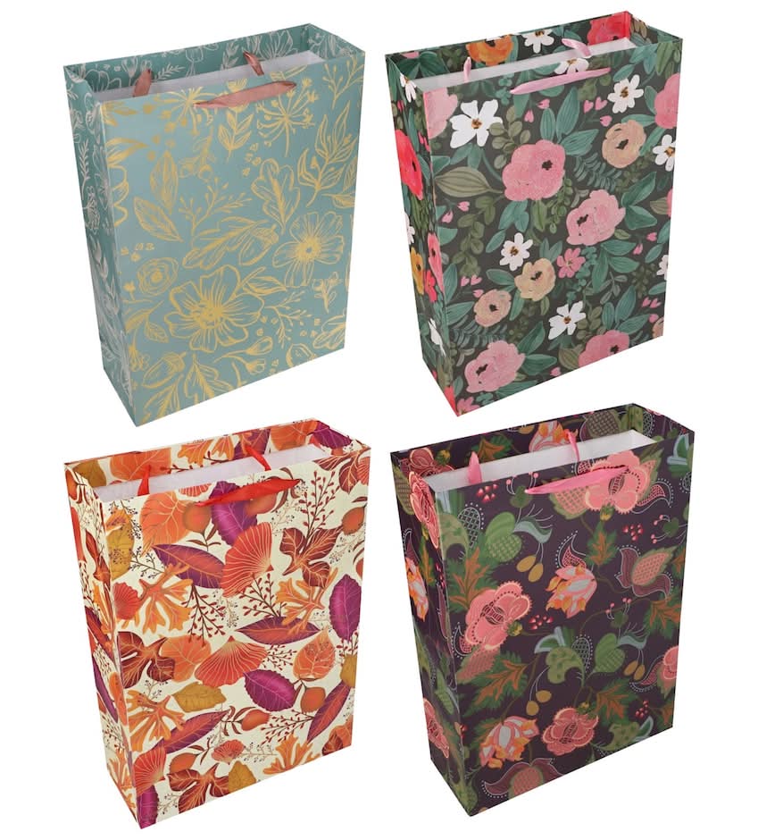 XL-Size Floral Gift Bag, Assorted Designs, 1-ct.