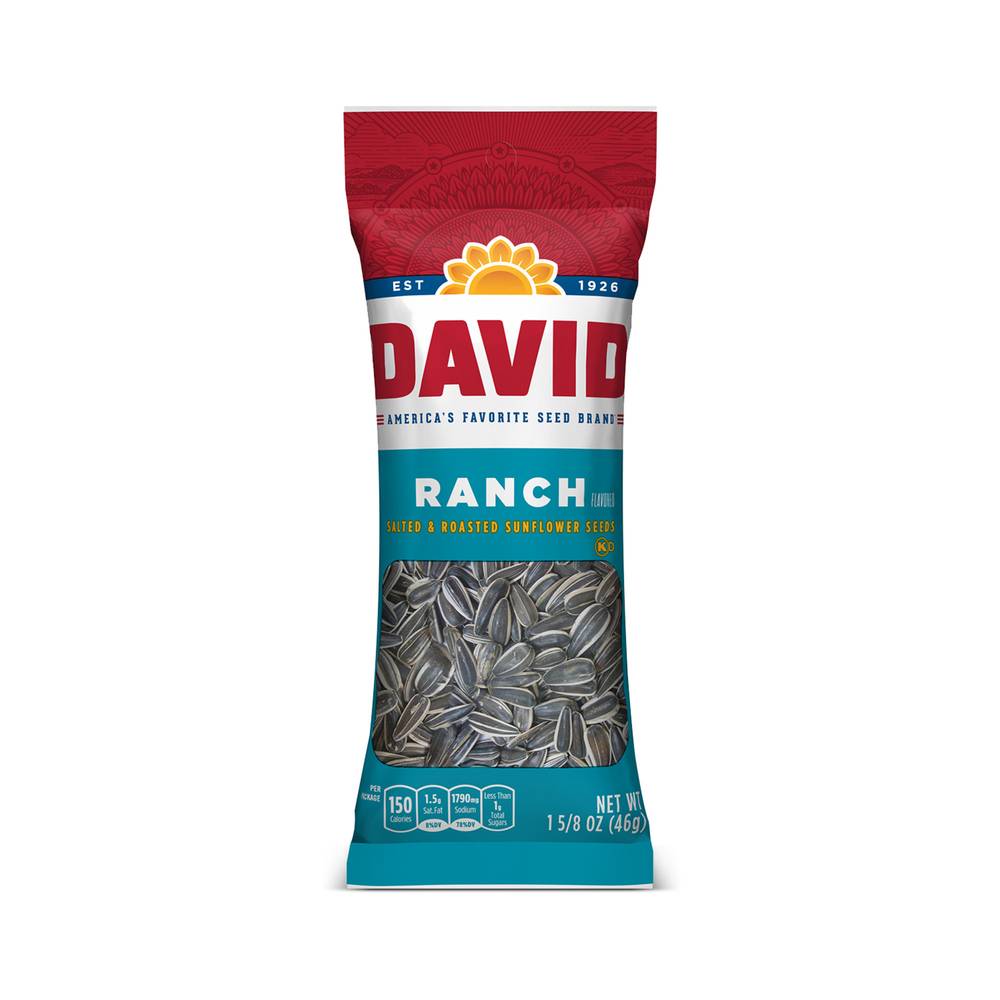 David Salted & Roasted Ranch Sunflower Seeds