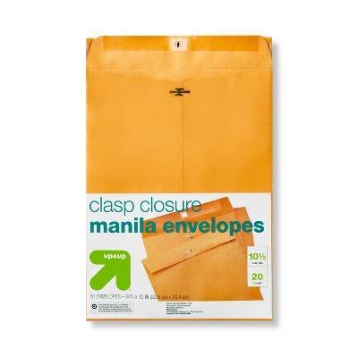 up&up Clasp Closure Manila Envelopes (20 ct)