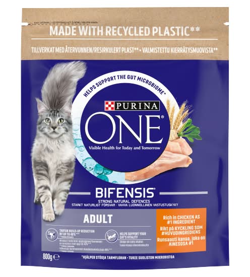 Purina One Adult, Bifensis Chicken Dry Cat Food (800g)