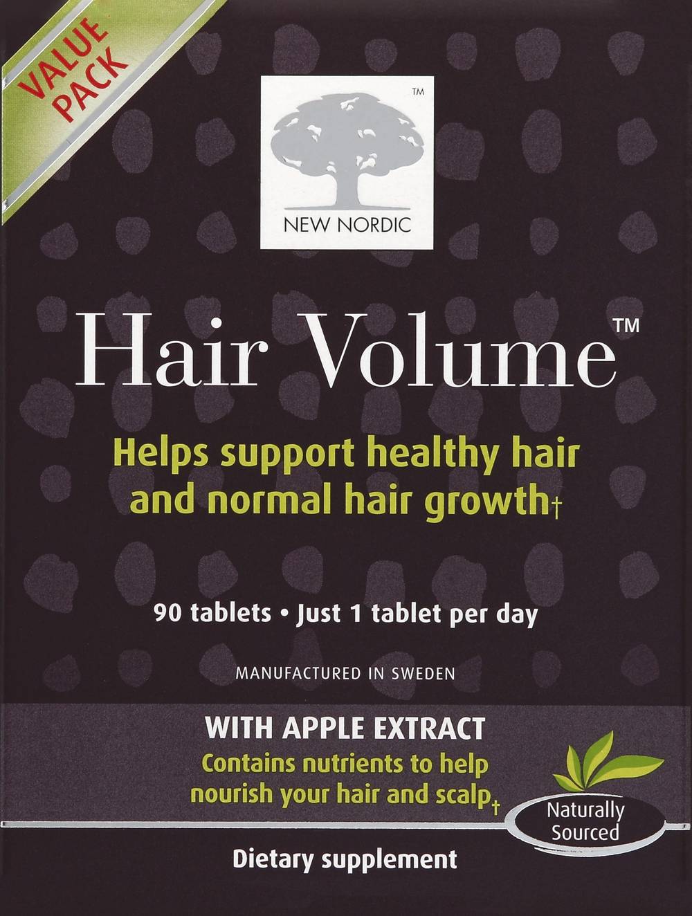 New Nordic Hair Volume Supplement, Apple (159 g, 90 ct)