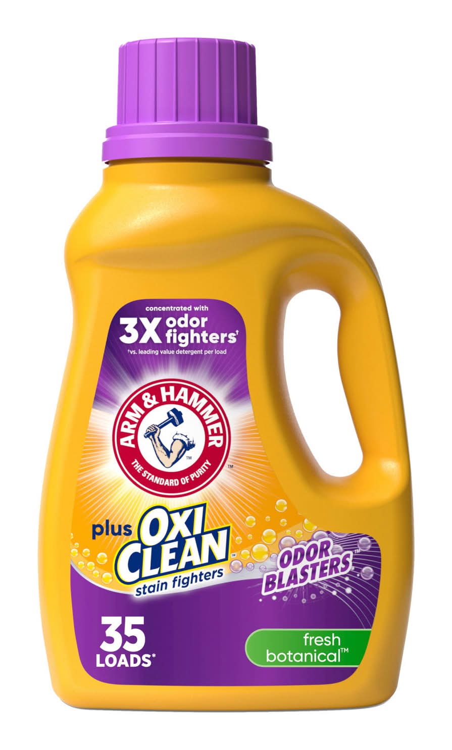 Arm & Hammer Plus Oxiclean Odor Blasters Fresh Botanicals, 35 Loads Liquid Laundry, 45.5 fl oz (45.5 oz)