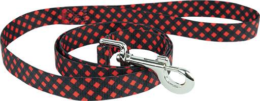 Play On Dog Leash, Buffalo Check, 5/8 Inch x 4 Feet