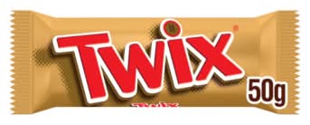 Twix Caramel & Milk Chocolate, Fingers Biscuit Snack Bar (50g)