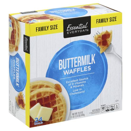 Essential Everyday Family Size Buttermilk Waffles (24 ct)