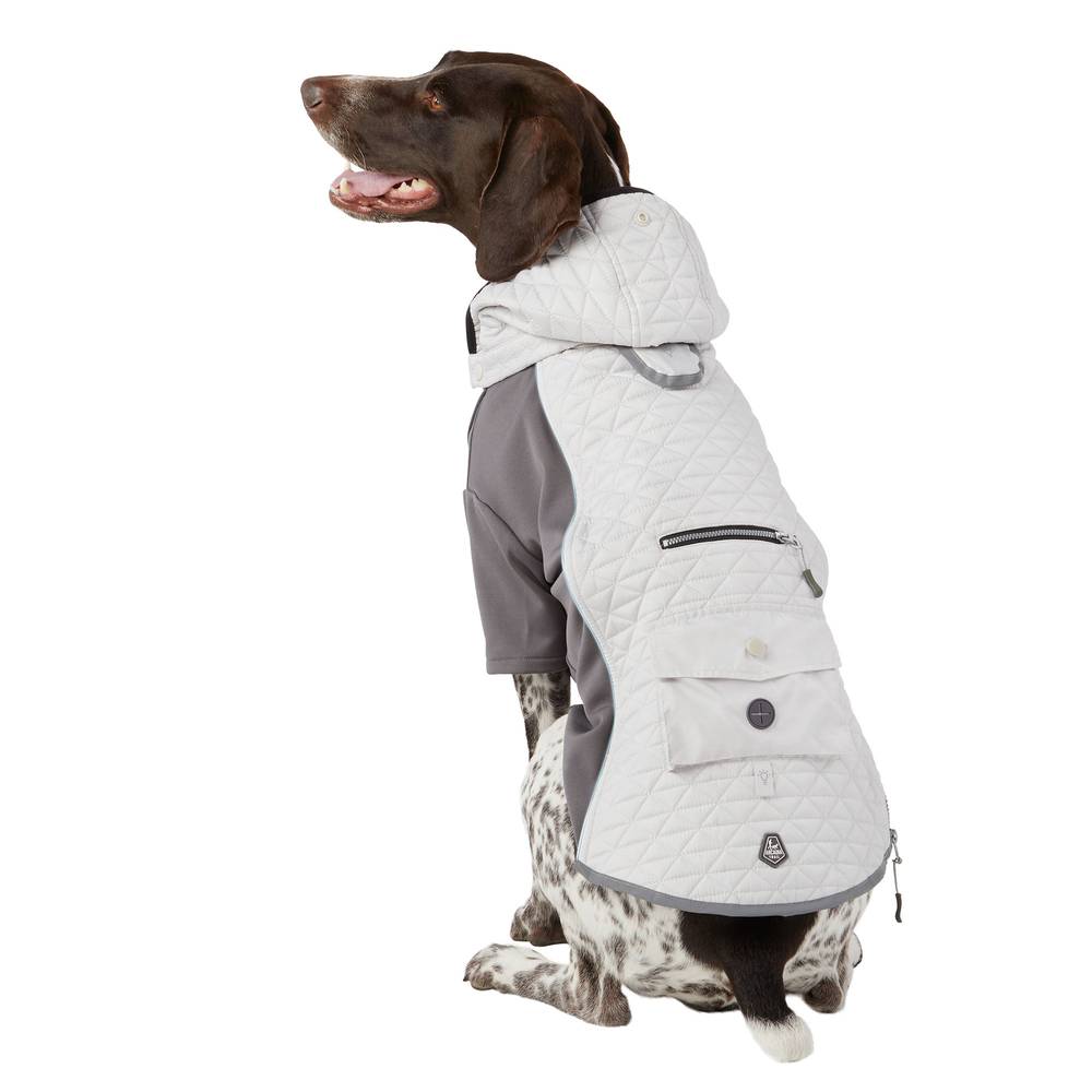 Arcadia Trail™ LED Dog Coat (Color: Grey, Size: 2X Large)