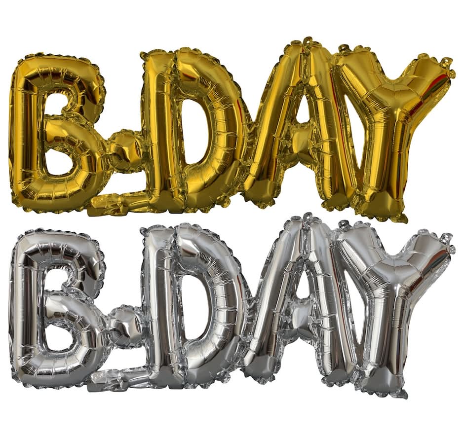 Birthday Letter Self-Inflating Foil Balloons, 25 in