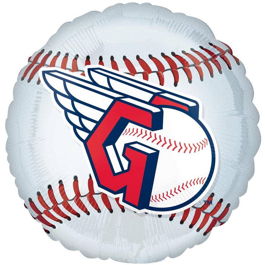 Uninflated Cleveland Guardians Baseball Foil Balloon, 17in