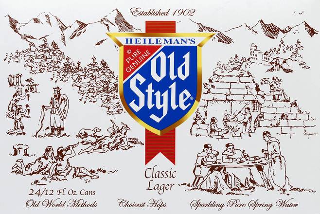 Old Style Classic Lager Beer (24 ct, 12 fl oz)