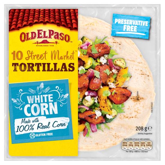 Old El Paso Gluten Free White Corn Tortillas (208g)