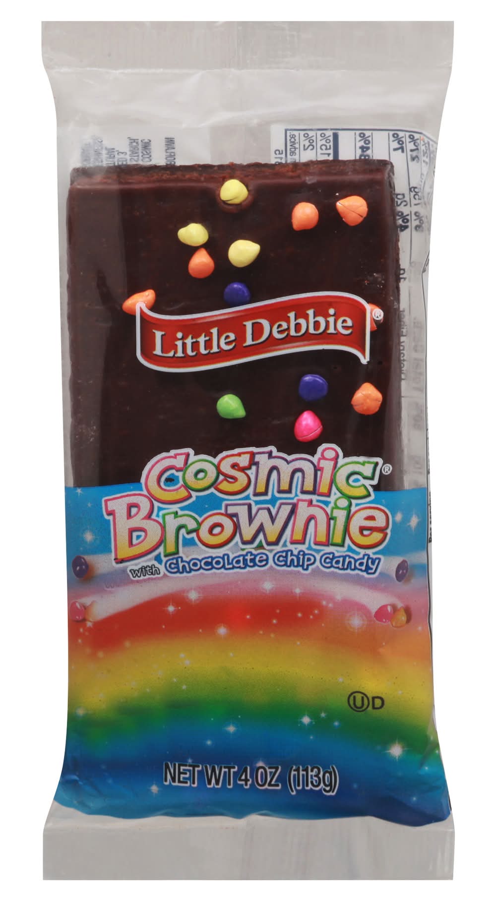 Little Debbie Cosmic Brownie With Chocolate Chip Candy (4 oz)