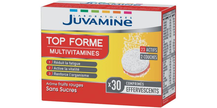 Juvamine - Complément alimentaire tope forme multivitamines (30 pièces)