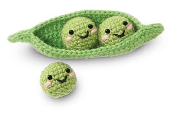 Loops & Threads Intermediate Peas Amigurumi Crochet Kit