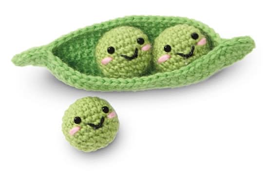 Loops & Threads Intermediate Peas Amigurumi Crochet Kit