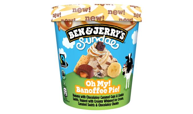 Ben & Jerry's Oh My! Banoffee Pie! Sundae Ice Cream 427 ML