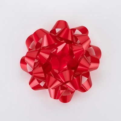 Spritz Large Gift Bow, 6 in, Red