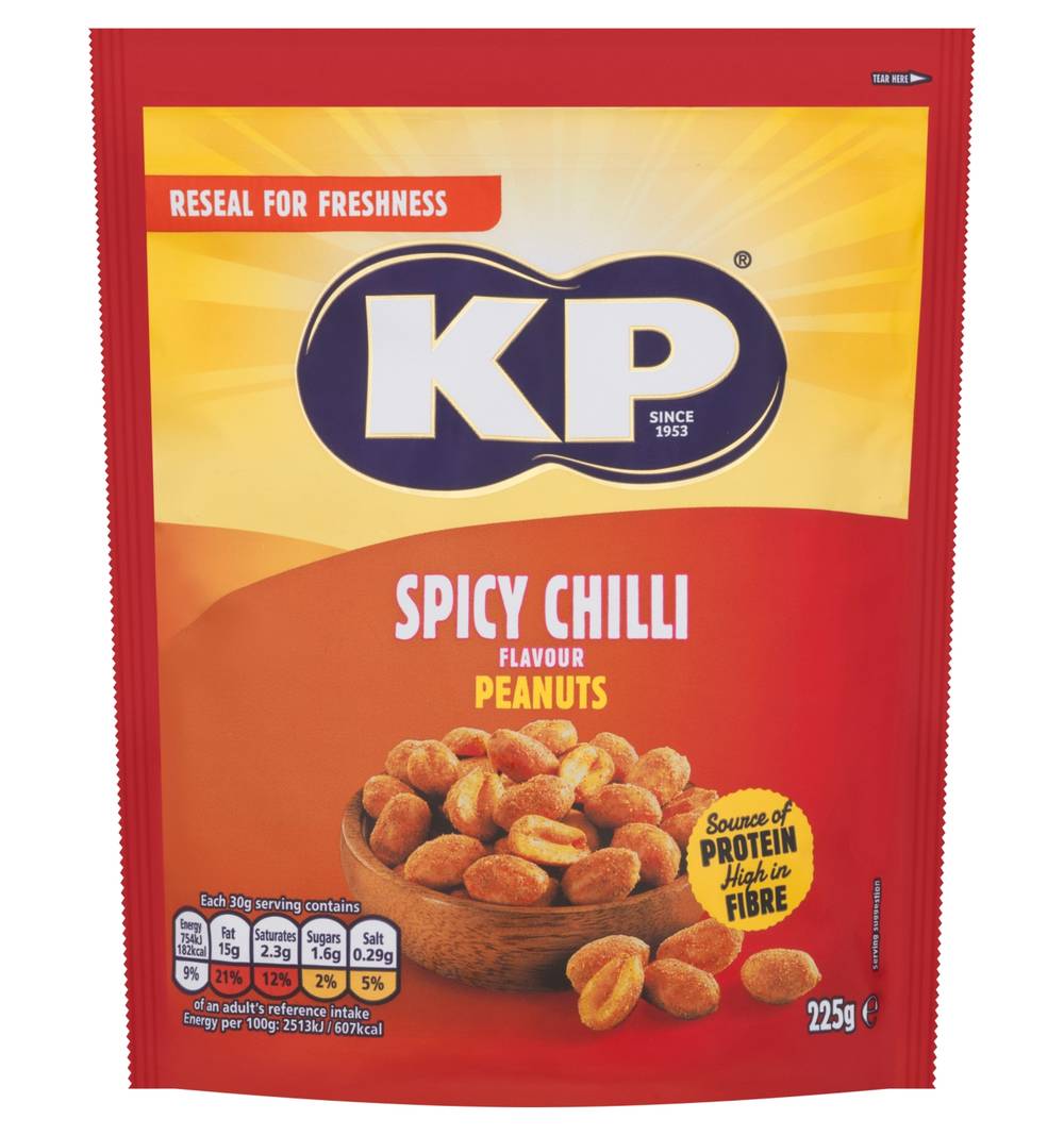 Kp Spicy Chilli Peanuts 225G