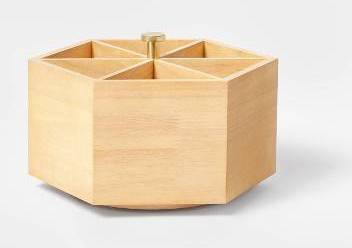 Threshold Wooden Spinning Pencil Caddy