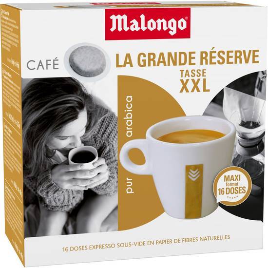 Malongo - La grande réserve café pur arabica tasse xxl (96 g)