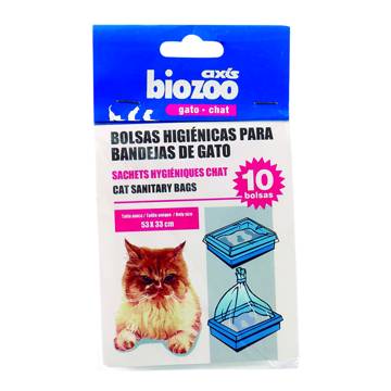 Bolsas higiénicas BIOZOO para bandeja de gatos paquete 10 uds