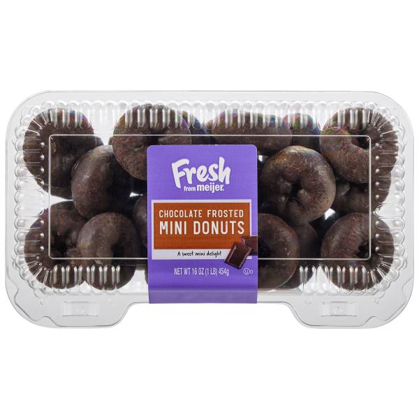 Fresh From Meijer Chocolate Frosted Mini Donut Holes (1 lbs)