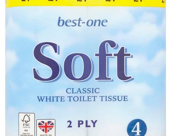 BEST ONE SOFT TOILET TISSUES (4S)