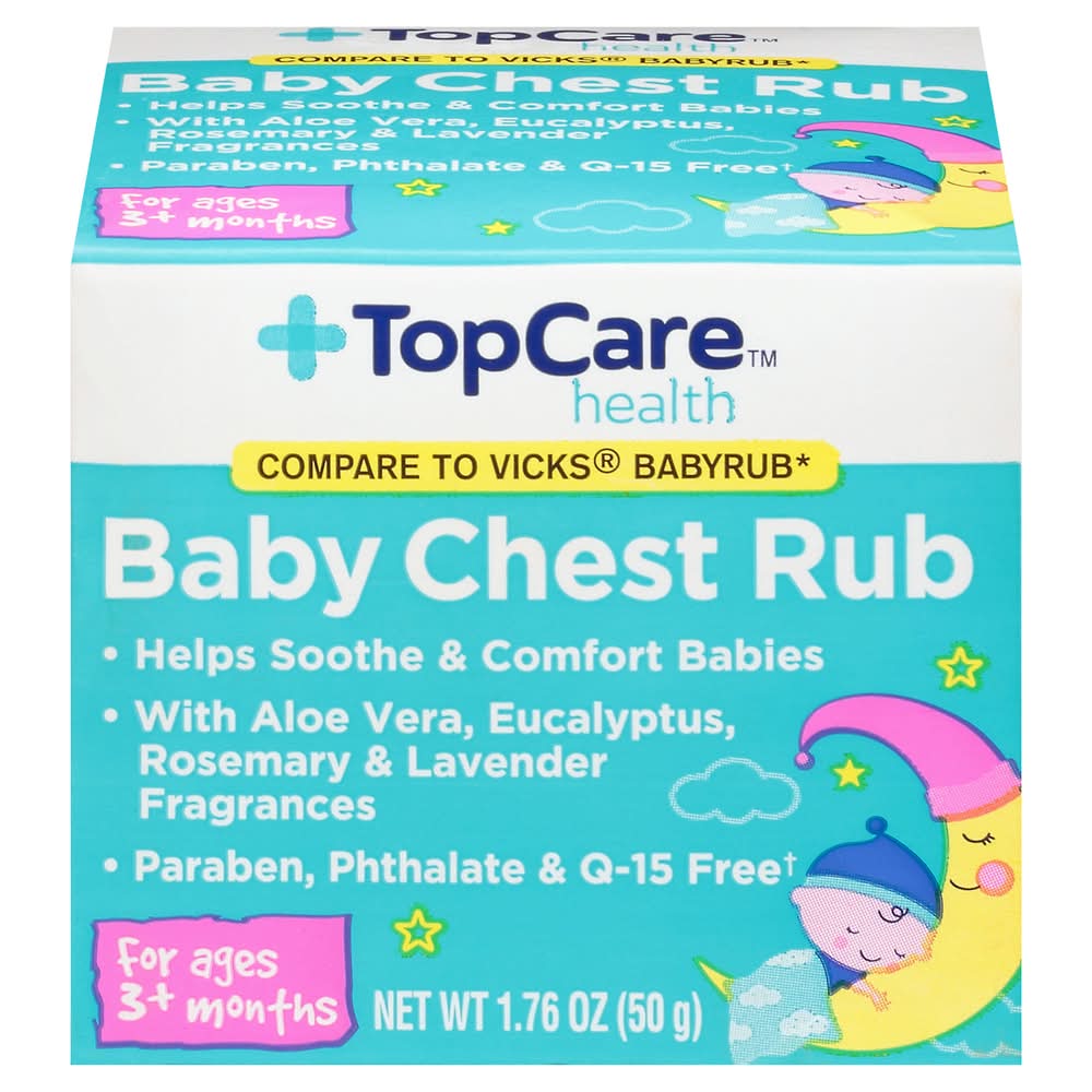 TopCare Baby Chest Rub Compare To Vicks For Age 3+ Months (1.76 oz)