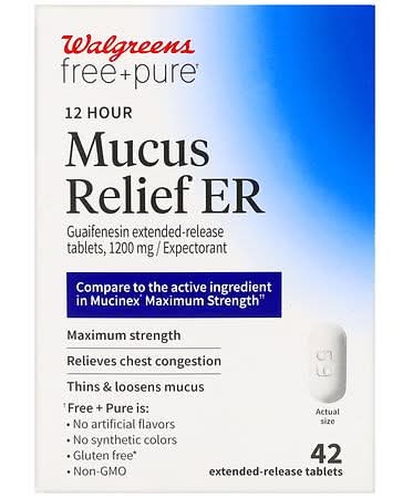 Walgreens 12 Hour Mucus Relief Er Tablets Maximum Strength