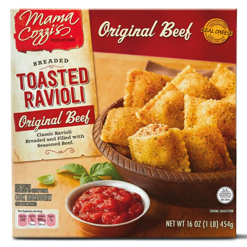 Mama Cozzi's Pizza Kitchen Breaded Original Toasted Ravioli, Original Beef (16 oz)