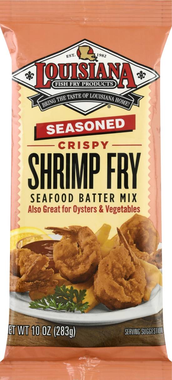 Louisiana Fish Fry Products Seasoned Crispy Shrimp Vegetables & Osters Batter Mix