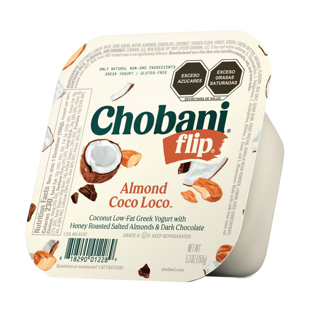 Chobani yogurt griego flip (coco - almendra)