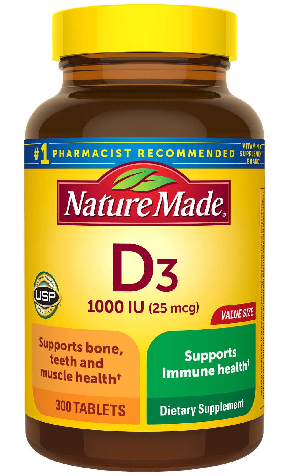 Nature Made Vitamin D3 Value Size 25 Mcg Tablets (4.5 oz)