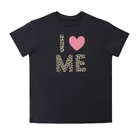 I <3 Me Graphic Tee Large Black