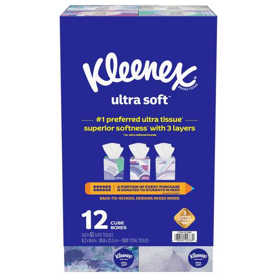 Kleenex 3-ply Ultra Soft Tissues (12 ct)