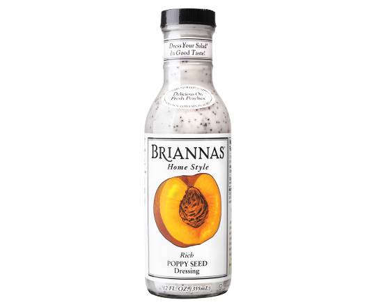 Briannas Home Style Dressing, Rich Poppy Seed (12 fl oz)
