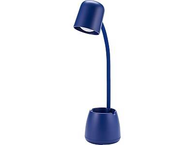 Bostitch Led Desk Lamp With Storage Cup (16"/navy)