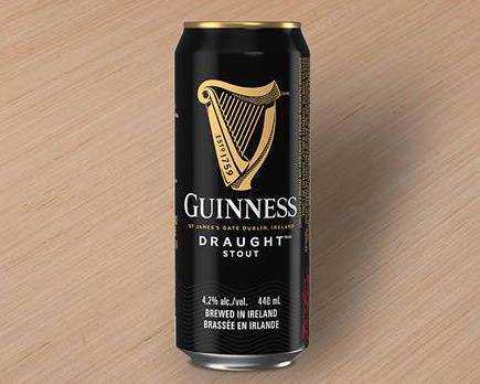 Guinness, 473ml-1pk tin beer (4.20% ABV)