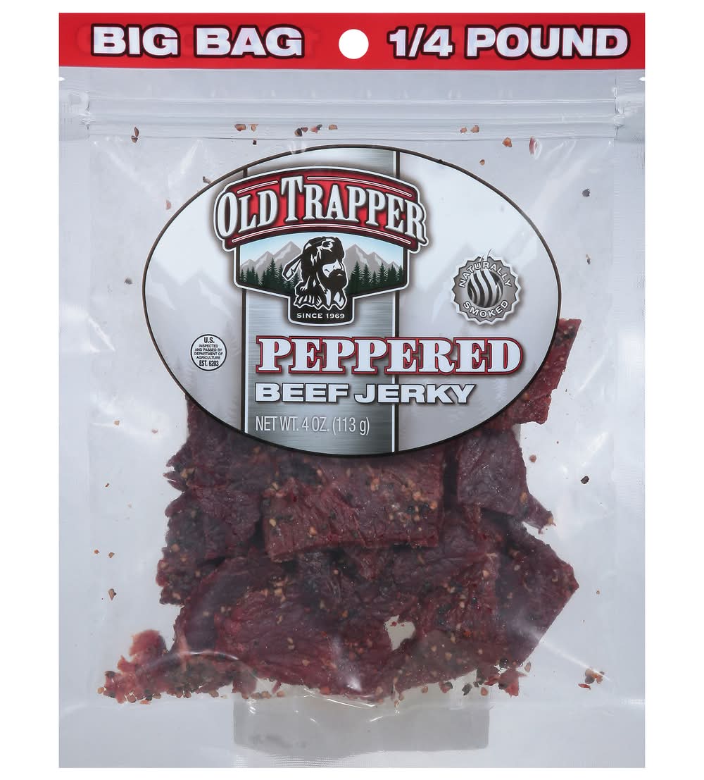 Old Trapper Peppered Beef Jerky (4 oz)