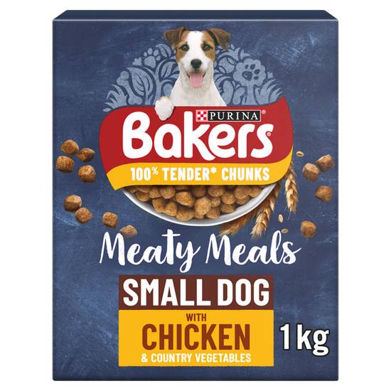 BAKERS Meaty Meals Small Dog Chicken Dry Dog Food 1kg