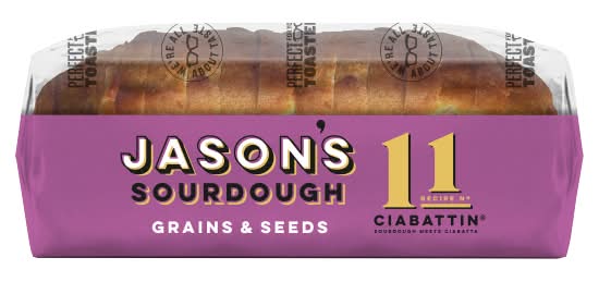 Jason's Grains & Seeds Ciabattin Sourdough (900g)