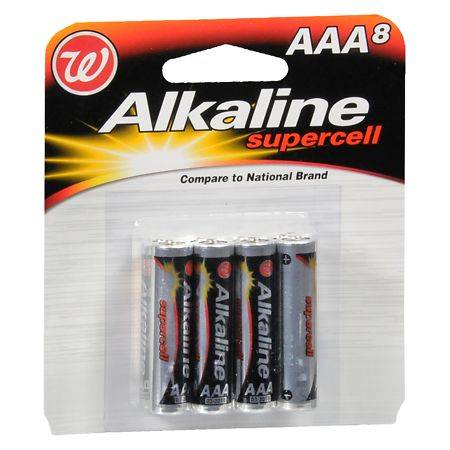 Walgreens Alkaline Supercell Batteries Aaa (4 ct)